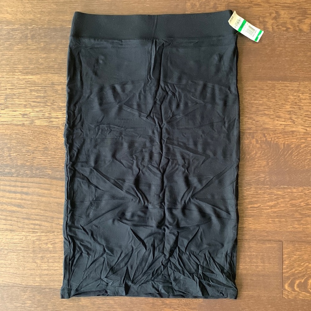 INC Black Stretch Skirt
